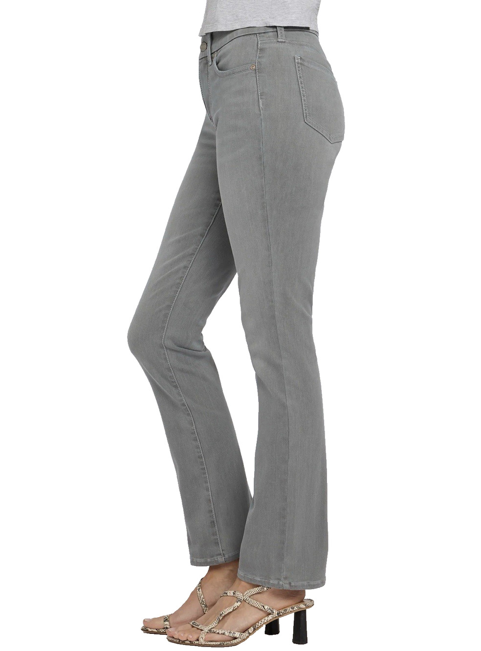 Not Your Daughter’s Jeans NYDJ Womens Size 2 Gray Straight Leg Stretch Jeans USA